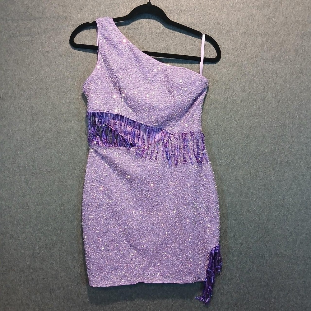 Double Crazy M Mini Dress party flirty prom hoco fairy western sequin y2k - Picture 1 of 6